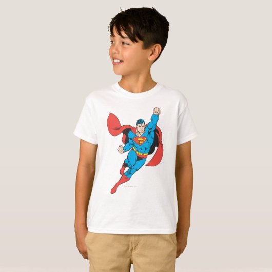 Superman Right Fist Opgerold T-shirt (Voorkant volledig)