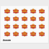 Superman Ronde Sticker (Vel)