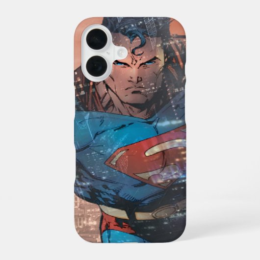 Superman - Rood iPhone 16 Hoesje (Achterkant)