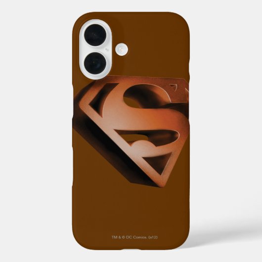 Superman S-Shield | 3D Gramachtige Logo Case-Mate iPhone Case (Achterkant)