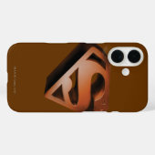 Superman S-Shield | 3D Gramachtige Logo Case-Mate iPhone Case (Achterkant (horizontaal))