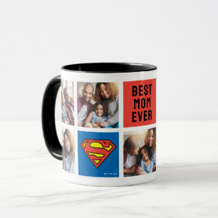 Superman S-Shield   Beste mam fotocollage Mok