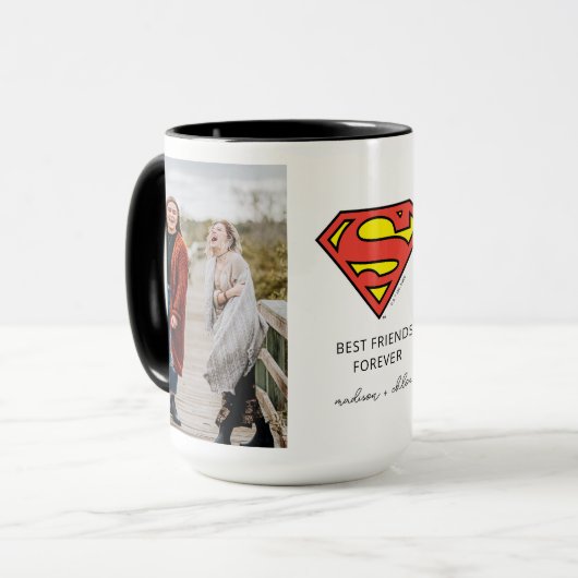 Superman S-Shield | Beste Vrienden Foto Mok (Voorkant links)