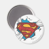 Superman S-Shield | Binnen wolken Logo Magneet (Voorkant / Achterkant)