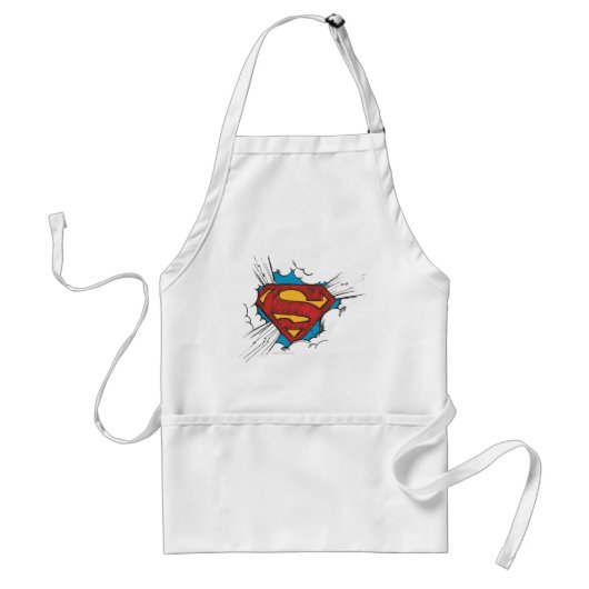Superman S-Shield | Binnen wolken Logo Standaard Schort (Voorkant)