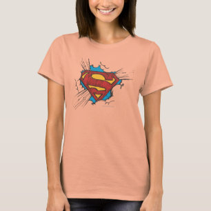 Superman S-Shield Binnen wolken Logo T-shirt