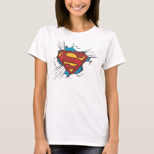 Superman S-Shield   Binnen wolken Logo T-shirt