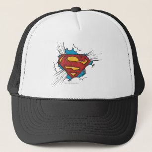Superman S-Shield   Binnen wolken Logo Trucker Pet