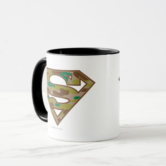 Superman S-Shield | Camouflage Logo Mok (Voorkant links)