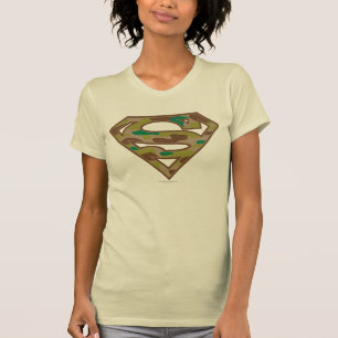 Superman S-Shield   Camouflage Logo T-shirt