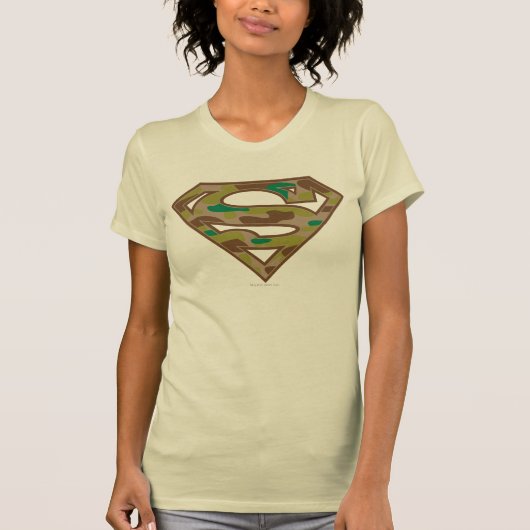 Superman S-Shield | Camouflage Logo T-shirt (Voorkant)