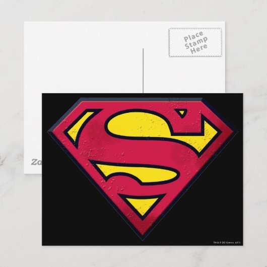 Superman S-Shield | Dirt Logo Briefkaart (Voorkant / Achterkant)
