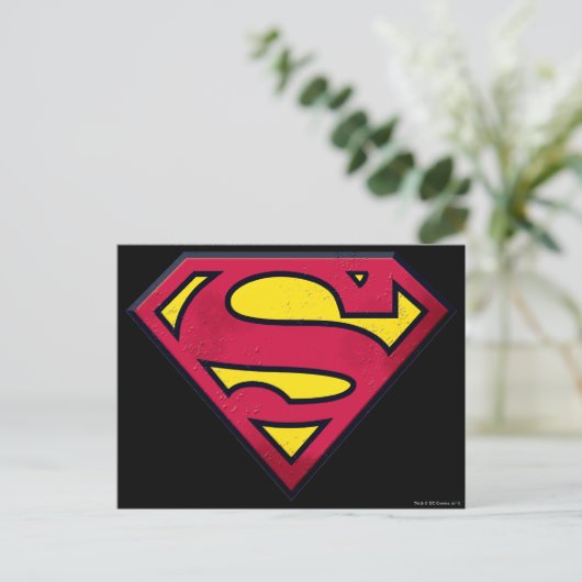 Superman S-Shield | Dirt Logo Briefkaart (Staand voorkant)