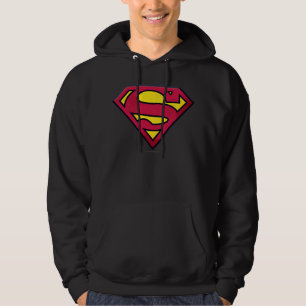 Superman S-Shield   Dirt Logo Hoodie