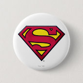 Superman S-Shield | Dirt Logo Ronde Button 5,7 Cm (Voorkant)