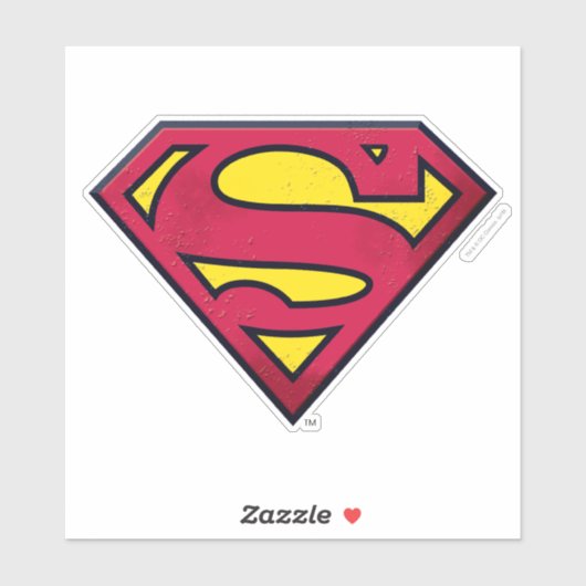 Superman S-Shield | Dirt Logo Sticker (Vel)