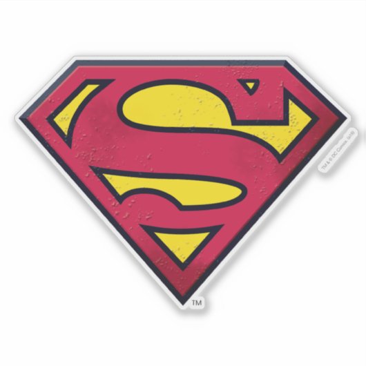 Superman S-Shield | Dirt Logo Sticker (Voorkant)