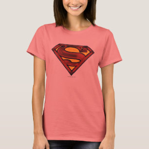 Superman S-Shield   Donkere rode Logo T-shirt