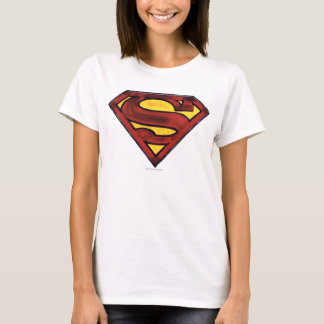 Superman S-Shield | Donkere rode Logo T-shirt