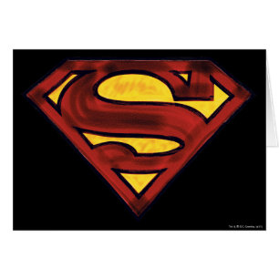 Superman S-Shield  Donkerrode Logo