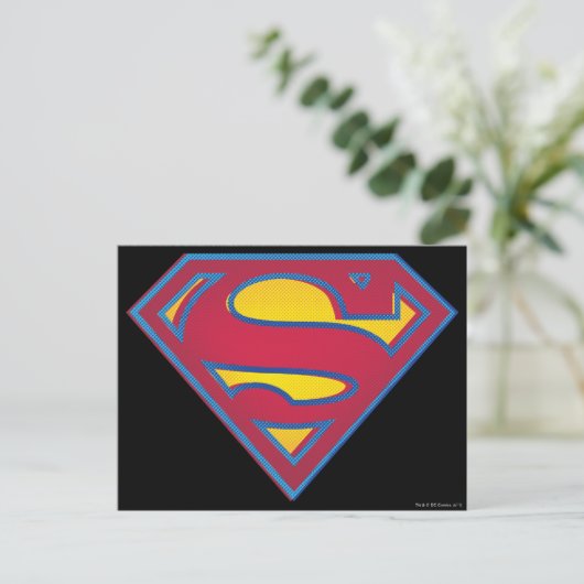 Superman S-Shield | Dot Logo Briefkaart (Staand voorkant)