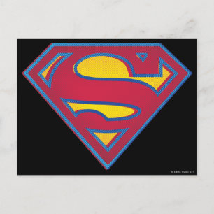 Superman S-Shield   Dot Logo Briefkaart
