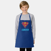 Superman S-Shield | Dot Logo | Jouw namen toevoege Schort (Gedragen)