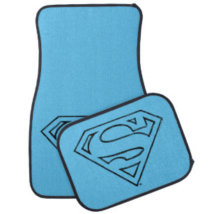 Superman S-Shield   Eenvoudige zwarte omlijning Lo Automat