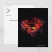 Superman S-Shield | Gedopte Logo Briefkaart (Voorkant / Achterkant)