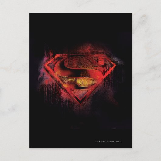 Superman S-Shield | Gedopte Logo Briefkaart (Voorkant)