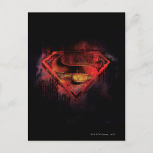 Superman S-Shield   Gedopte Logo Briefkaart