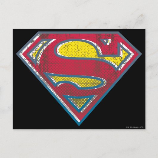 Superman S-Shield | Gedrukte Logo Briefkaart (Voorkant)