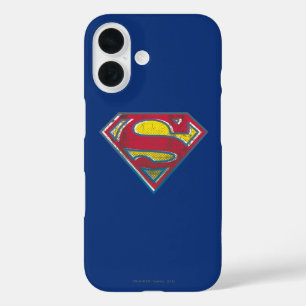 Superman S-Shield Gedrukte Logo iPhone 16 Hoesje