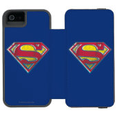 Superman S-Shield | Gedrukte Logo Incipio iPhone Portemonnee Hoesje (Agenda Open)