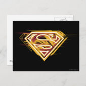 Superman S-Shield | Geel en rood Logo Briefkaart (Voorkant / Achterkant)
