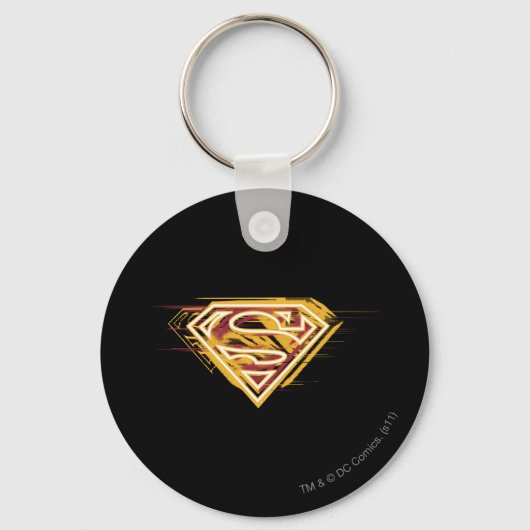 Superman S-Shield | Geel en rood Logo Sleutelhanger (Voorkant)