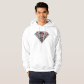 Superman S-Shield | Grijze en rode Logo Hoodie (Voorkant volledig)