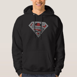 Superman S-Shield | Grijze en rode Logo Hoodie