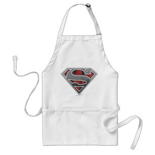 Superman S-Shield   Grijze en rode Logo Standaard Schort