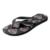 Superman S-Shield | Grijze en rode Logo Teenslippers (Schuin)