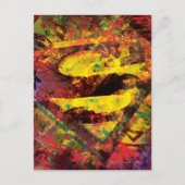 Superman S-Shield | Grunge Logo Briefkaart (Voorkant)