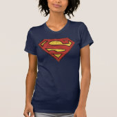 Superman S-Shield | Grunge Logo T-shirt (Voorkant)