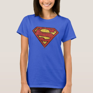 Superman S-Shield   Grunge Logo T-shirt