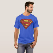Superman S-Shield | Grunge Logo T-shirt (Voorkant volledig)