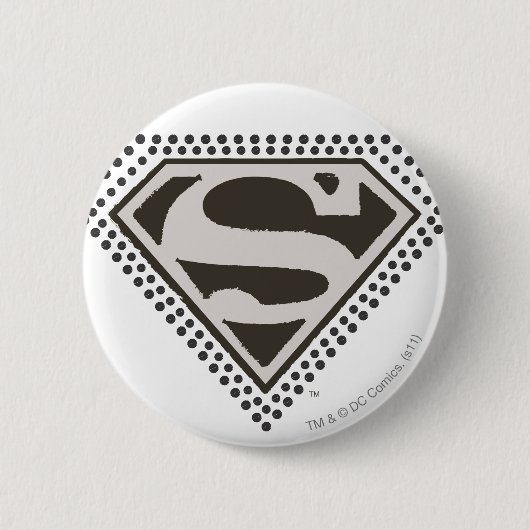 Superman S-Shield | Het is Showtime. Logo Ronde Button 5,7 Cm (Voorkant)