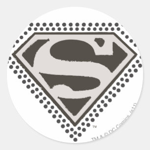 Superman S-Shield   Het is Showtime. Logo Ronde Sticker
