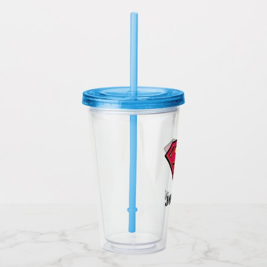 Superman S-Shield | Klassieke Logo Acryl Drinkbeker (Rechts)
