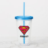Superman S-Shield | Klassieke Logo Acryl Drinkbeker (Voorkant)