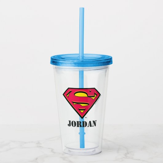 Superman S-Shield | Klassieke Logo Acryl Drinkbeker (Voorkant)