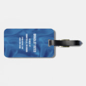 Superman S-Shield | Klassieke Logo Bagagelabel (Achterkant horizontaal)